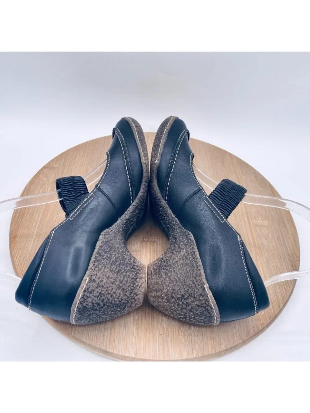 Pikolinos Mary Jane Shoes Womens 7.5 Black Leather Comfort Heels Cap